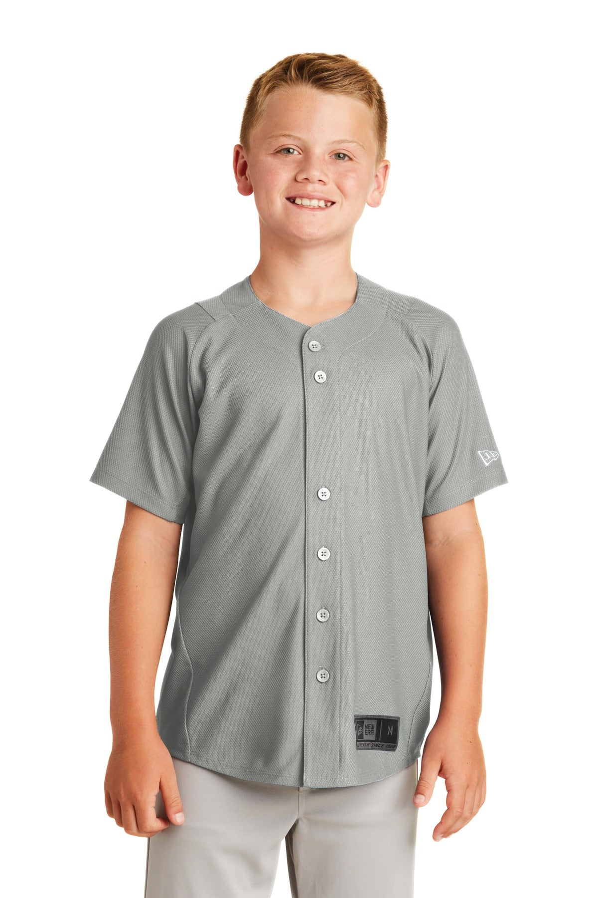 New Era  Youth Diamond Era Full-Button Jersey. YNEA220