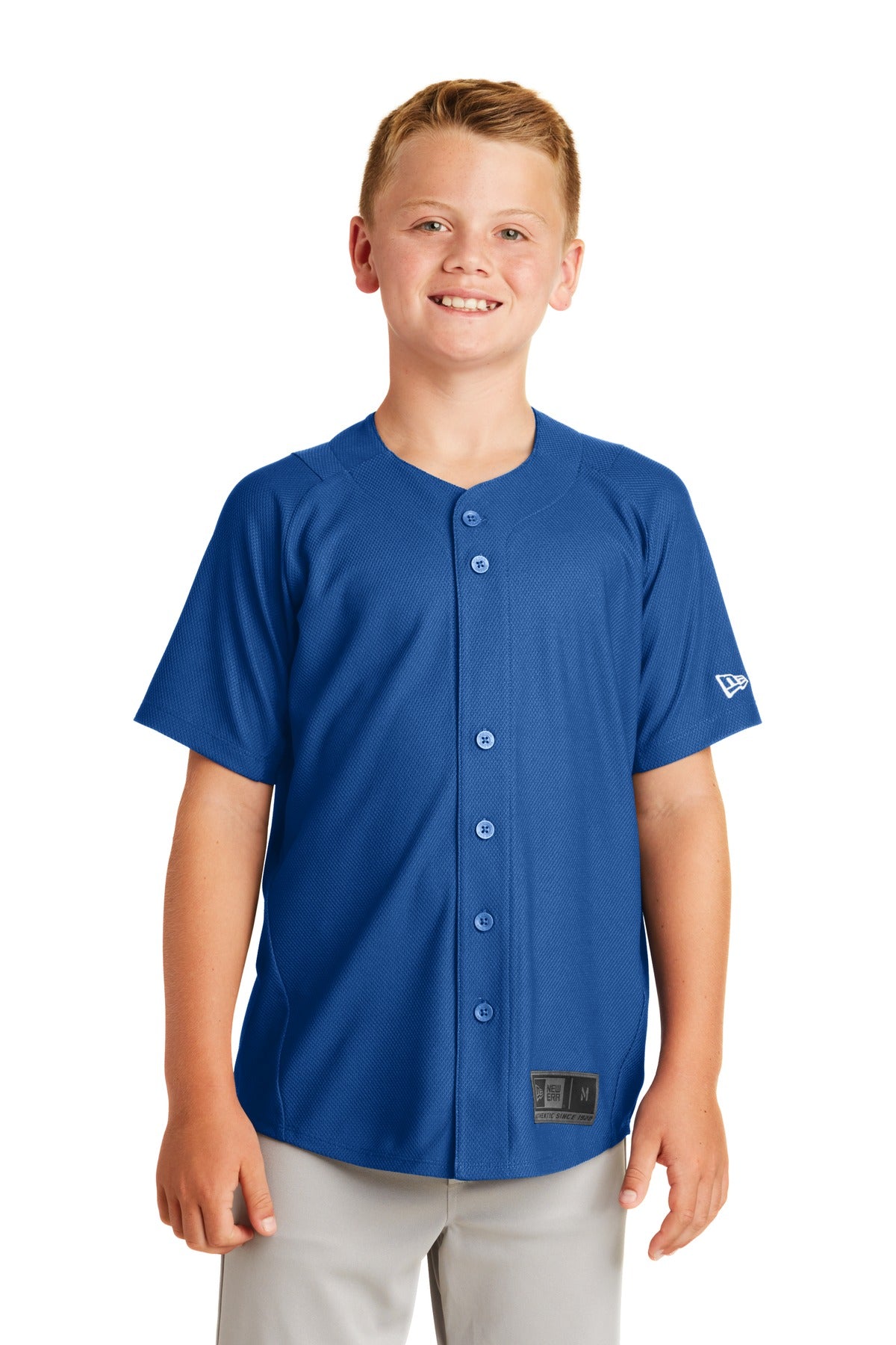 New Era  Youth Diamond Era Full-Button Jersey. YNEA220
