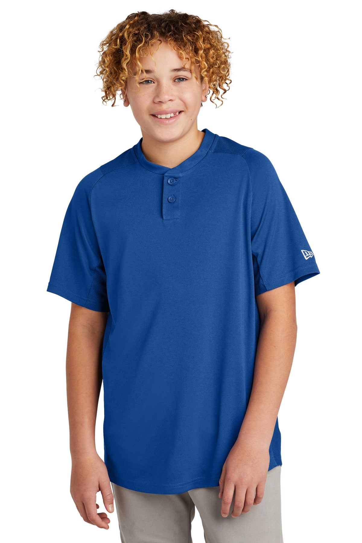New Era  Youth Diamond Era 2-Button Jersey. YNEA221